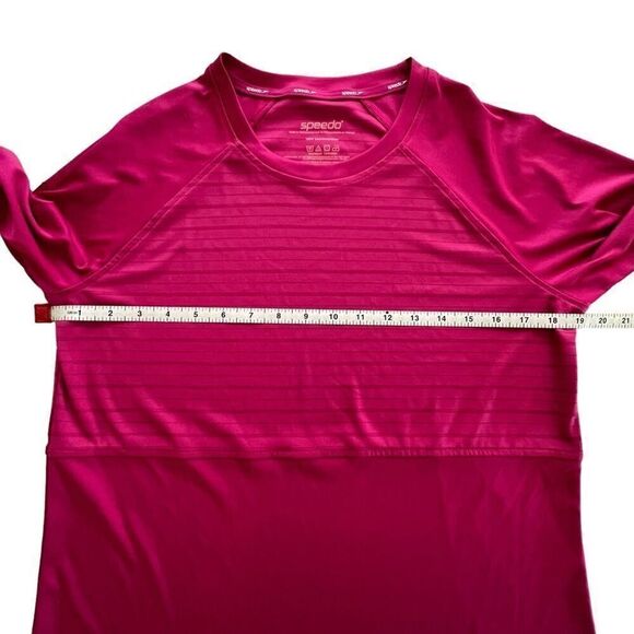 Speedo Women's Fuschia Performance Long Sleeve Crewneck Top size Large - Picture 7 of 10